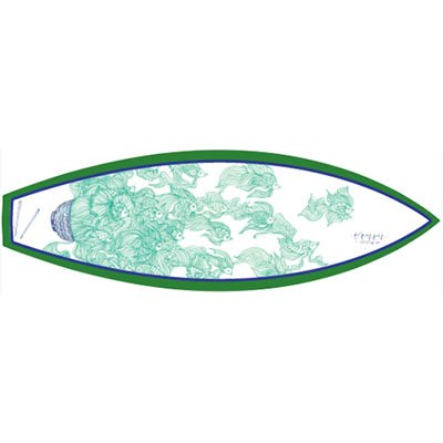 Cali Green Green Ramen little surfboard model